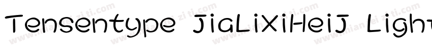 Tensentype JiaLiXiHeiJ Light字体转换